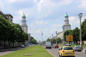 Stalin Allee in Berlin Friedrichshain